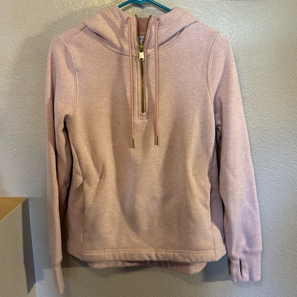 Athleta Cozy Karma 1/4 Zip sweatshirt hoodie